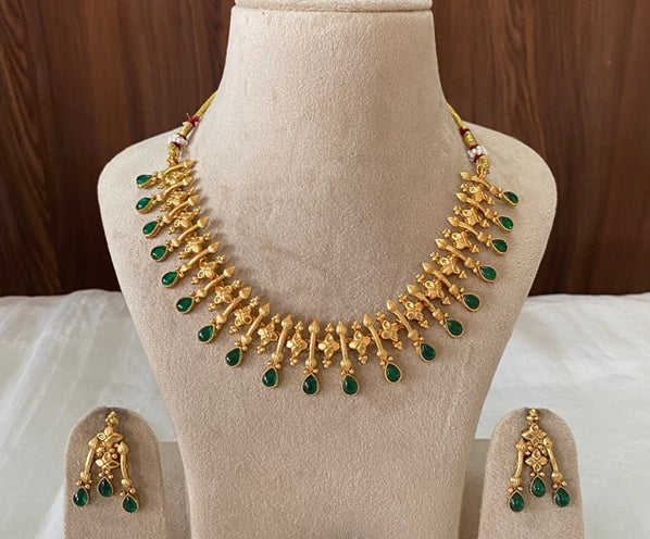 Shibu Green Ruby Necklace