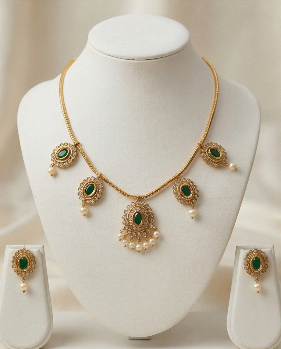Necklace with Earrings (NRW44)