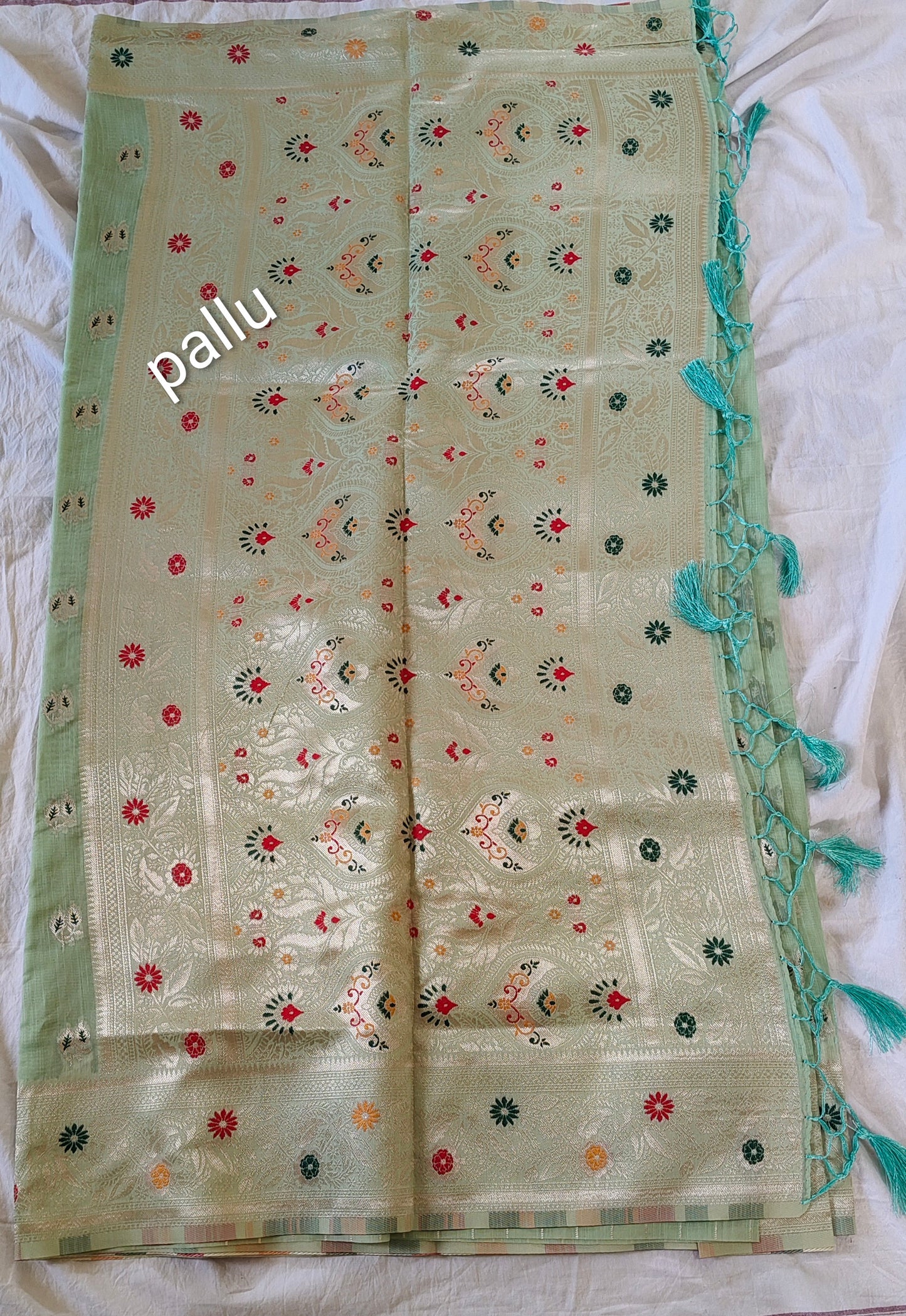 Premium Mint Green Saree (SR-SP43)