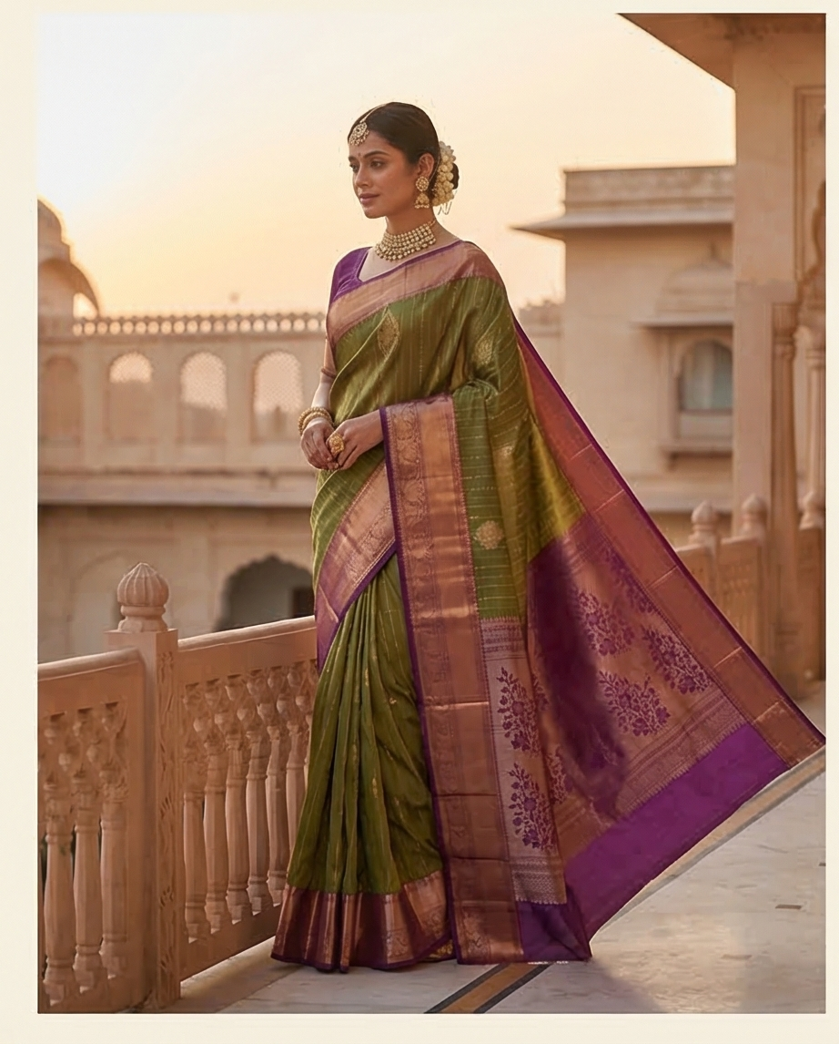Semi Kanchipuram Silk Saree