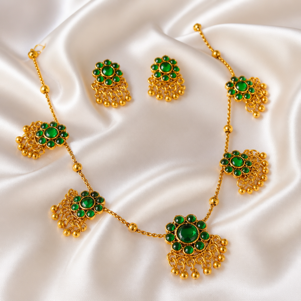 Trendy Karishma Necklace with Earrings (NRW-82)