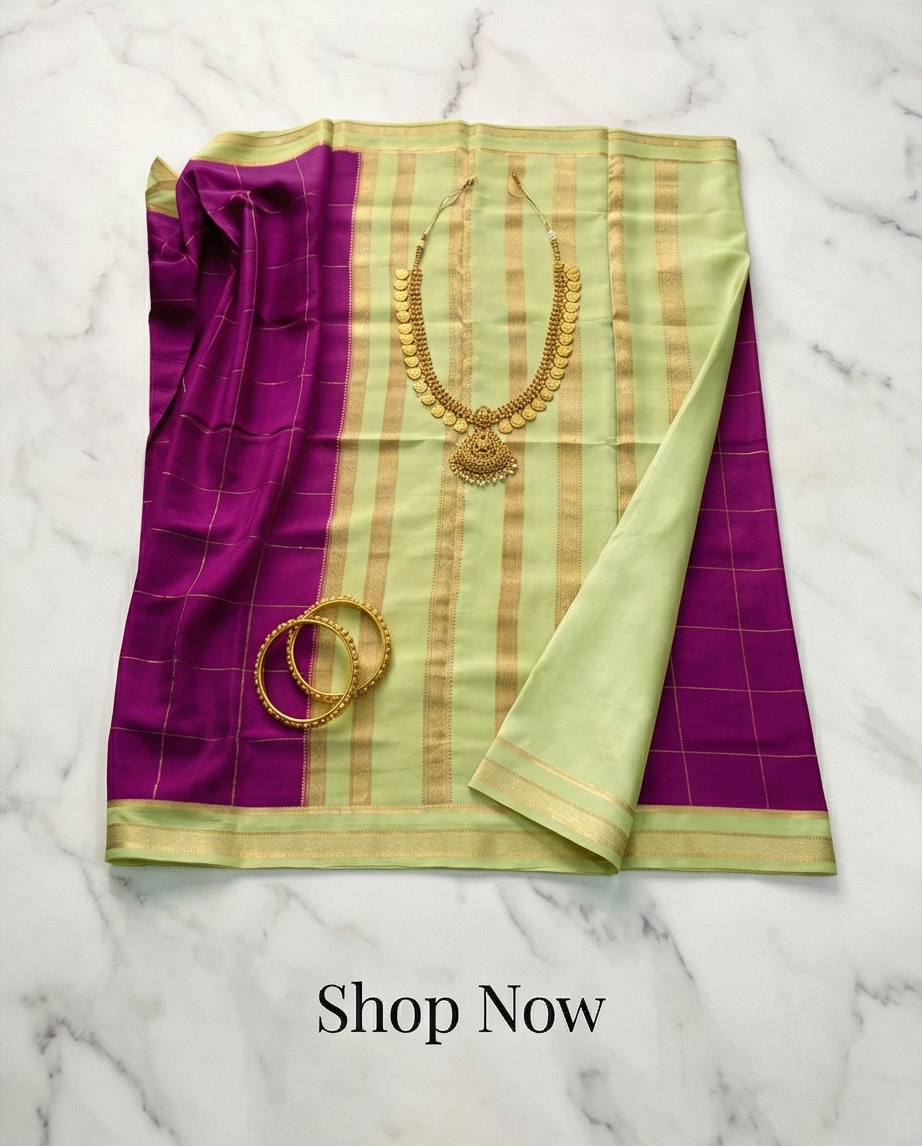 Pure Mysore silk saree SR-CPP4