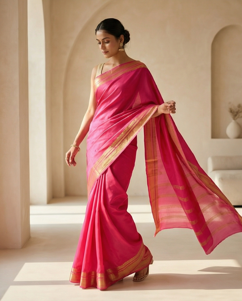 Semi Crepe silk saree SR-CPP7