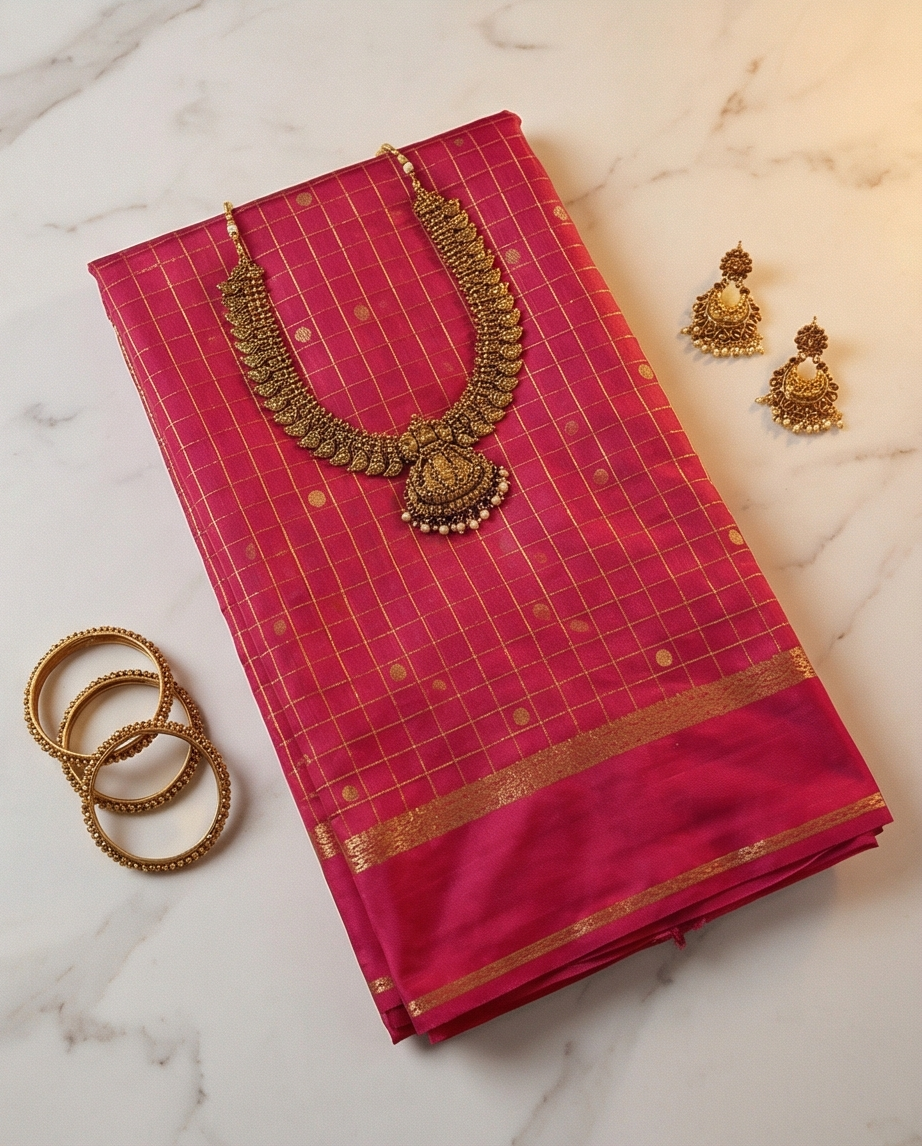 Semi crepe silk saree SR-CPP10-Pink