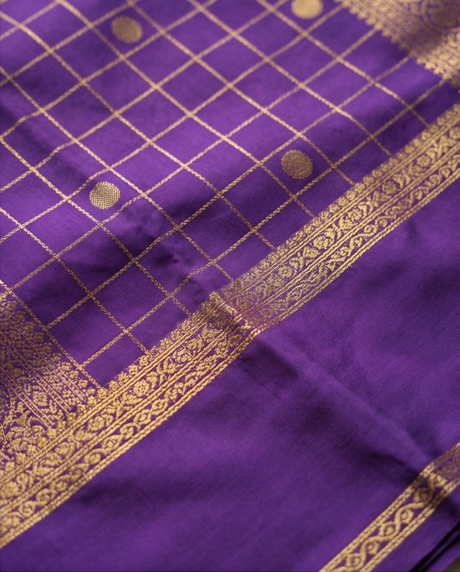 Semi crepe silk saree SR-CPP10-Purple