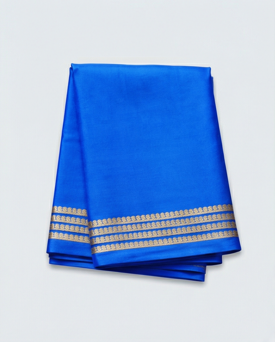 Pure Mysore silk saree SR-CPP1-Blue