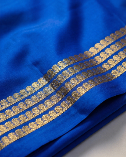 Pure Mysore silk saree SR-CPP1-Blue