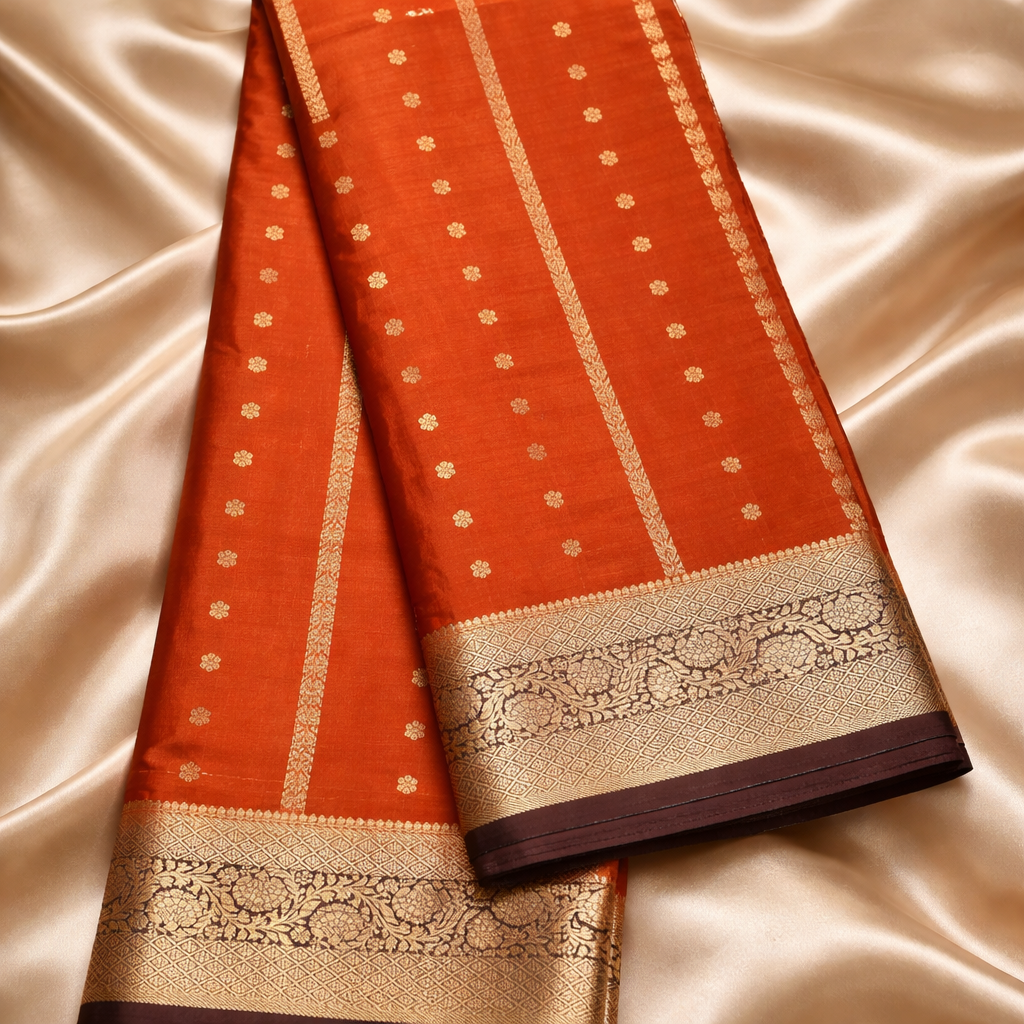 Semi Crepe silk saree SR-CPP5-1
