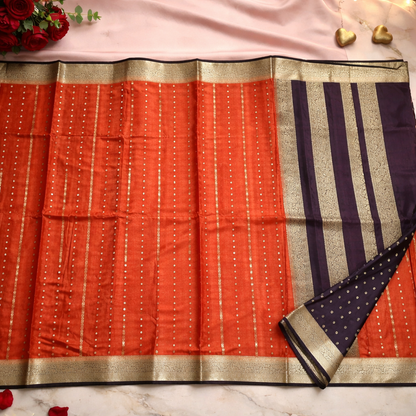 Semi Crepe silk saree SR-CPP5-1