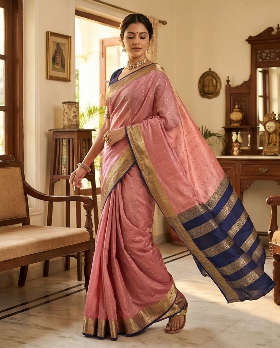 Semi Crepe silk saree SR-CPP5-2