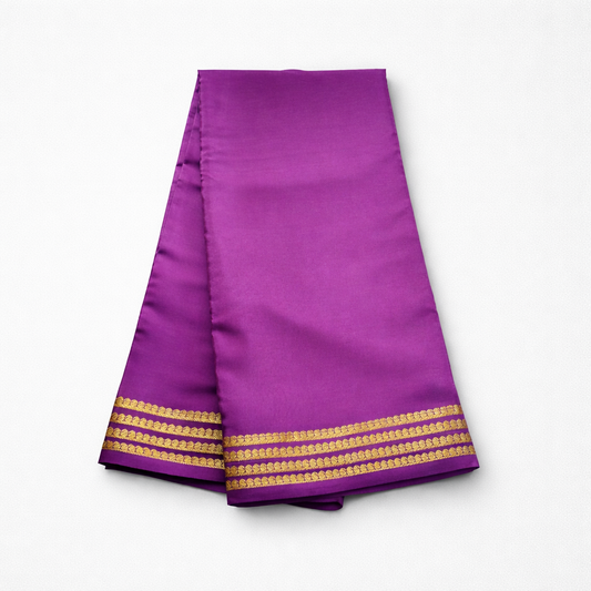 Pure Mysore silk saree SR-CPP1-Purple