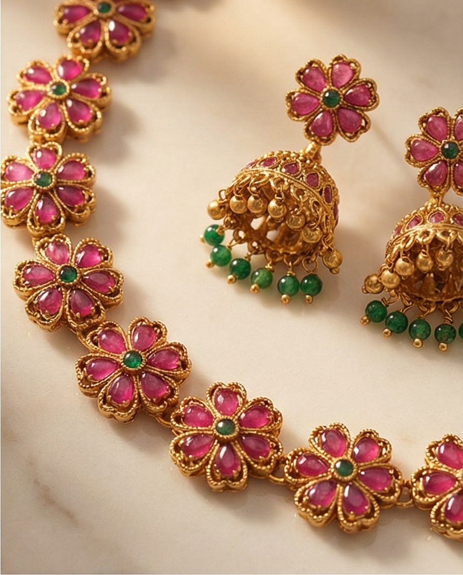 Flower Gold Jewellery