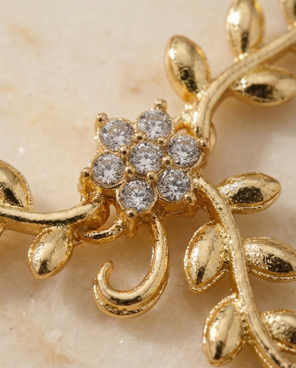 Brass gold pleated Set