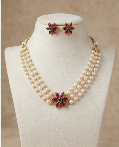 Choker with Earrings (NRW39)