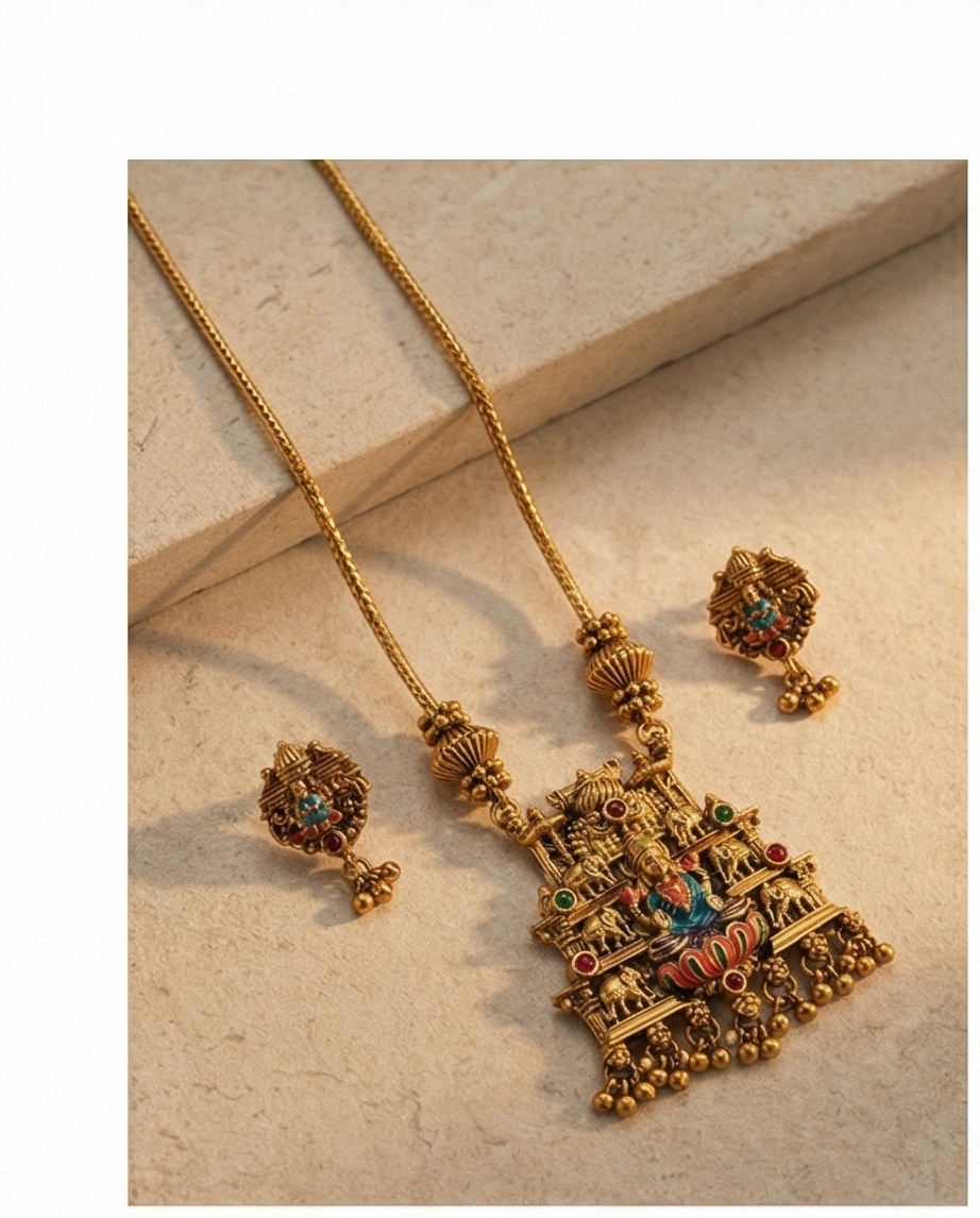 Antic Temple Design Haram with Earrings (NRW3)