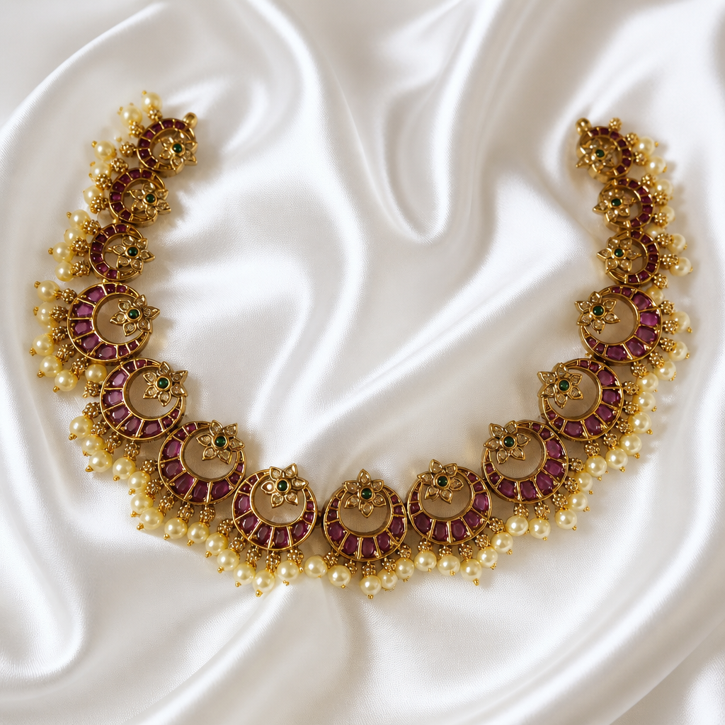 Chandbaali Necklace without earrings (NRW-53)