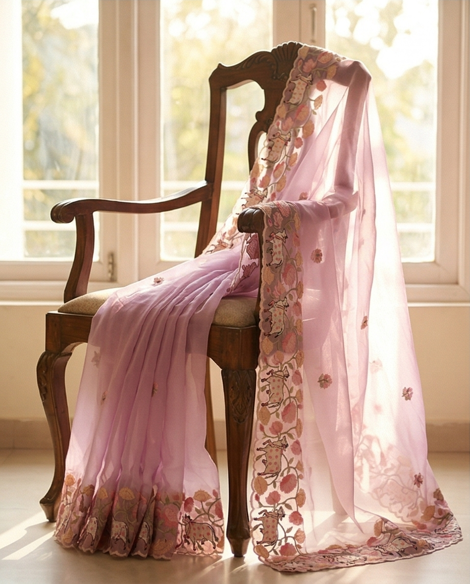 Pink Designer Saree (SR-SP21)