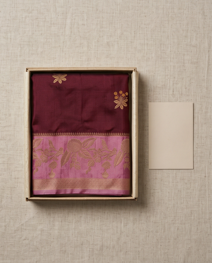 Premium Viscose-Brown with light purple(SR-MSP44)
