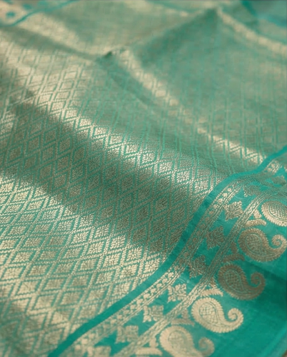 Kanchipuram Silk Saree - Purple & Green - SR-MSP14