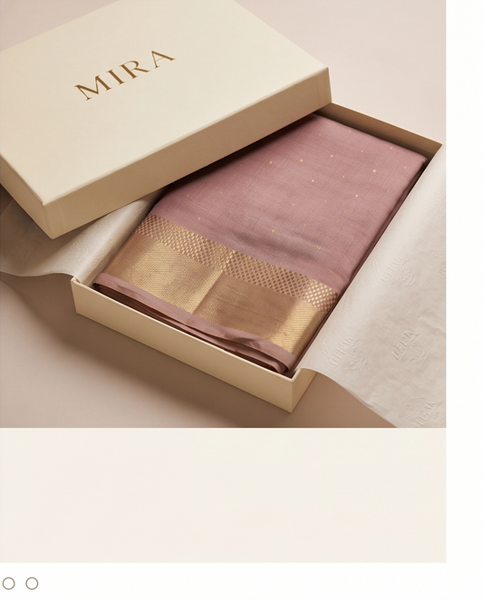 Classic Handloom Tassel Saree- light dusty purple/lilac (SR-PSMP41)