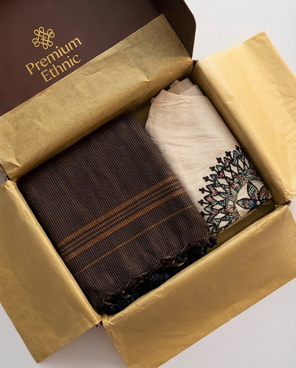 Cotton Saree + Stitched Blouse - SR-KP71