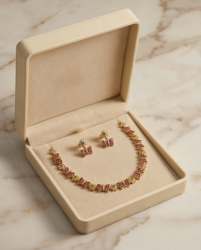 Butterfly Necklace with Earrings (NRW16)