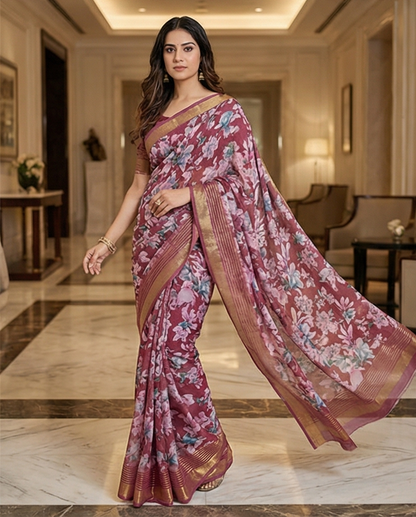 Pink Poonam Saree (SR-SP1)