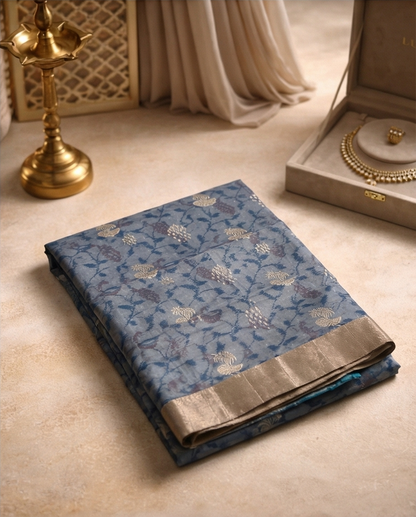 Pochampalli with ButtaPure Soft silk