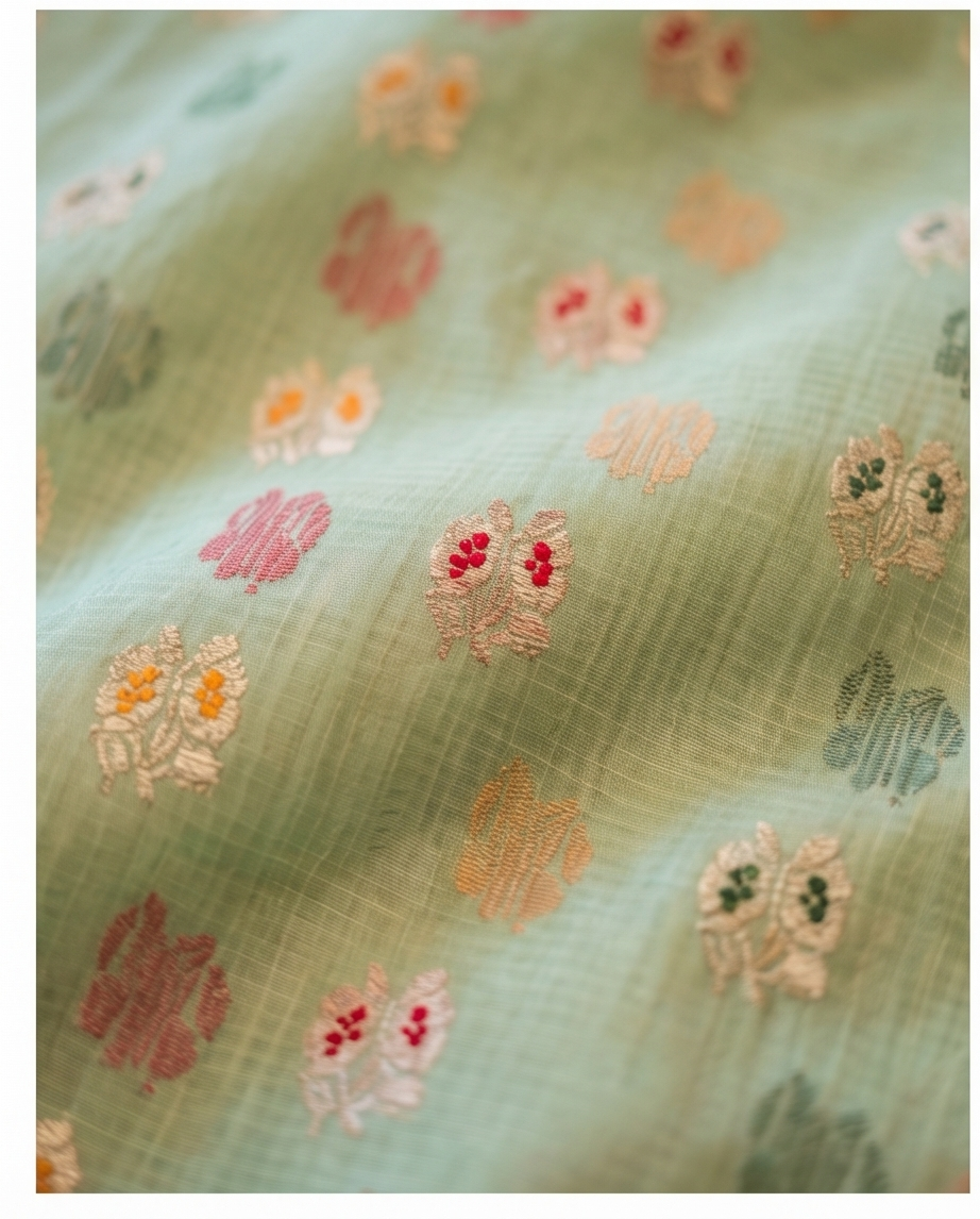 Premium Mint Green Saree (SR-SP43)