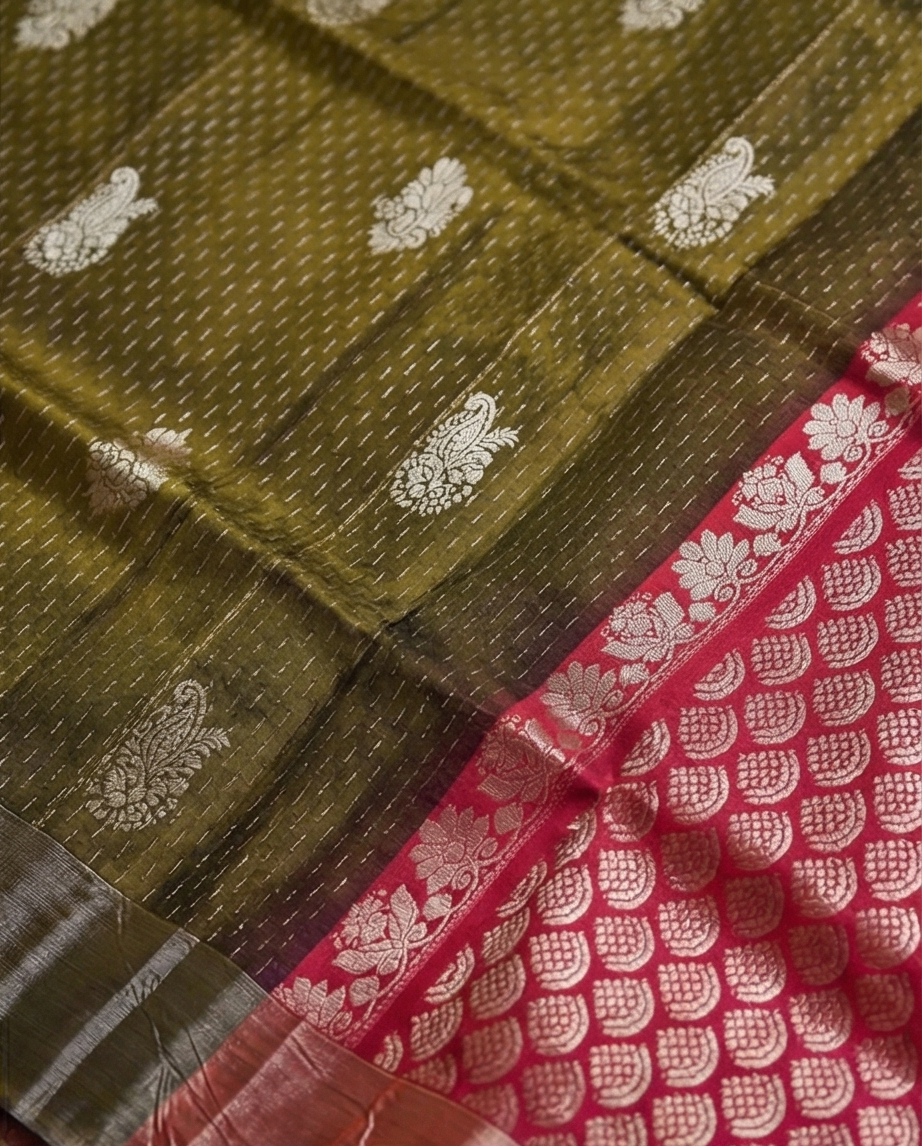 Pure Silk Line saree