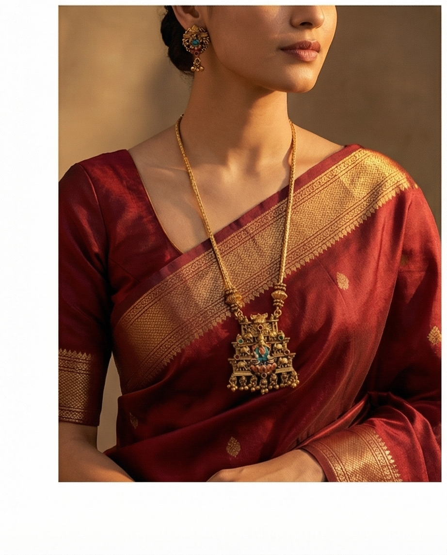 Antic Temple Design Haram with Earrings (NRW3)