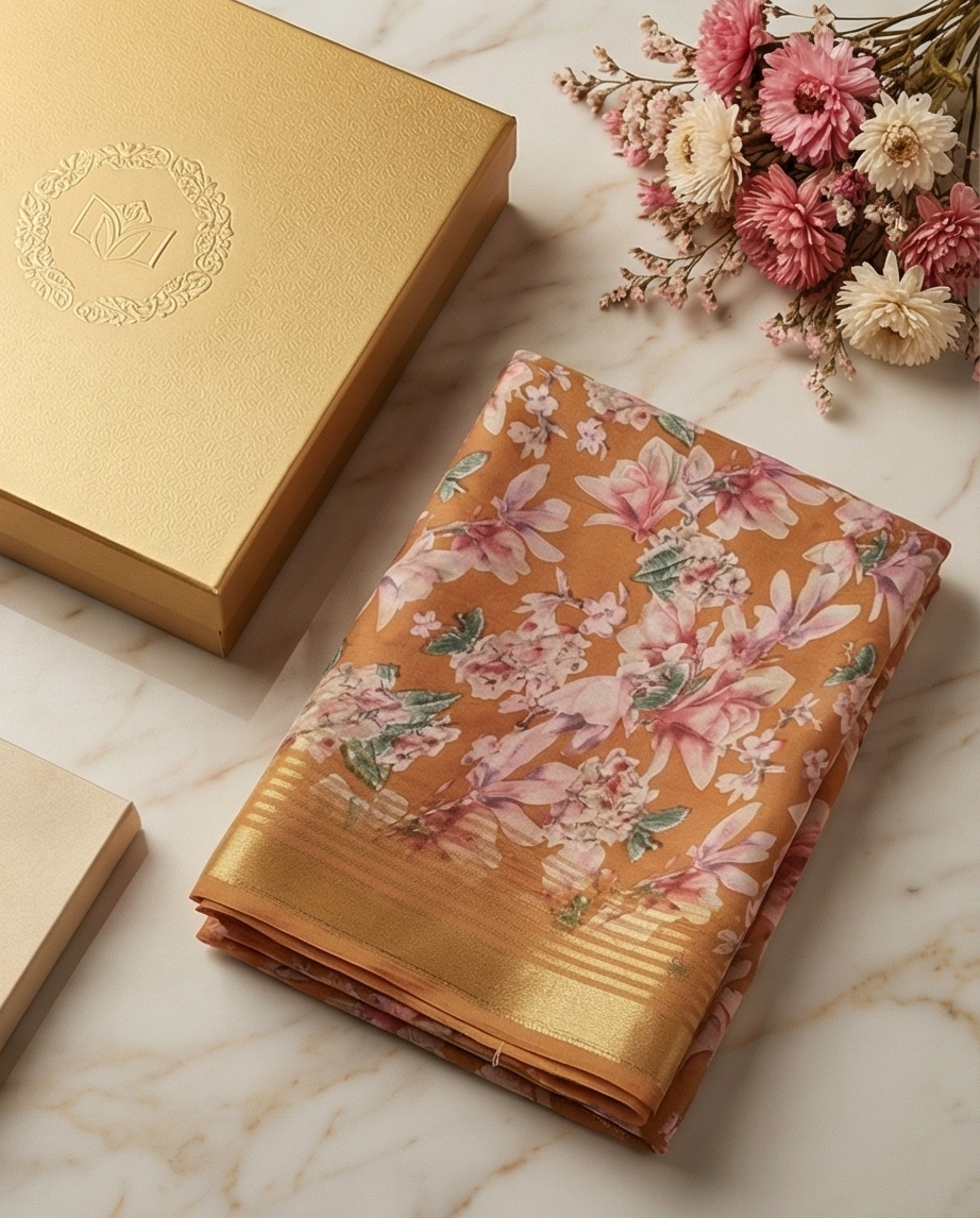 Mustard Poonam Saree (SR-SP3)