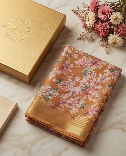 Mustard Poonam Saree (SR-SP3)