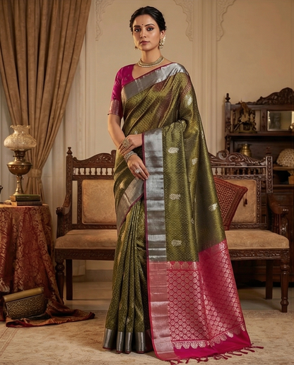 Pure Silk Line saree