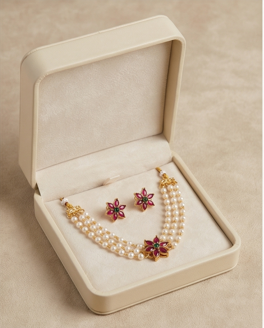 Choker with Earrings (NRW39)