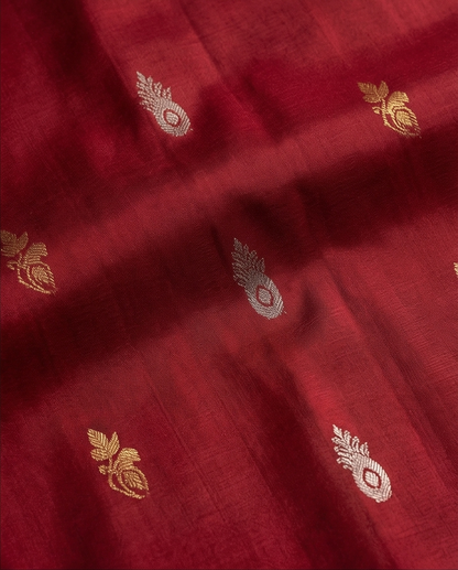 Maroon Kanjivaram Silk Saree