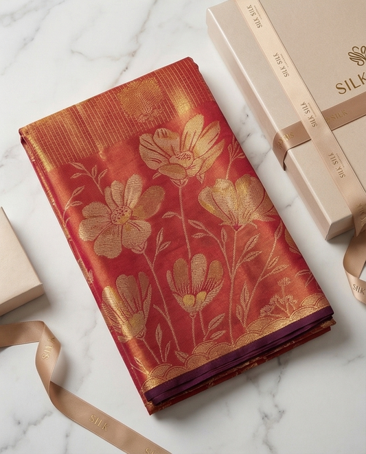 Pure Tissue Broket Silk sarees