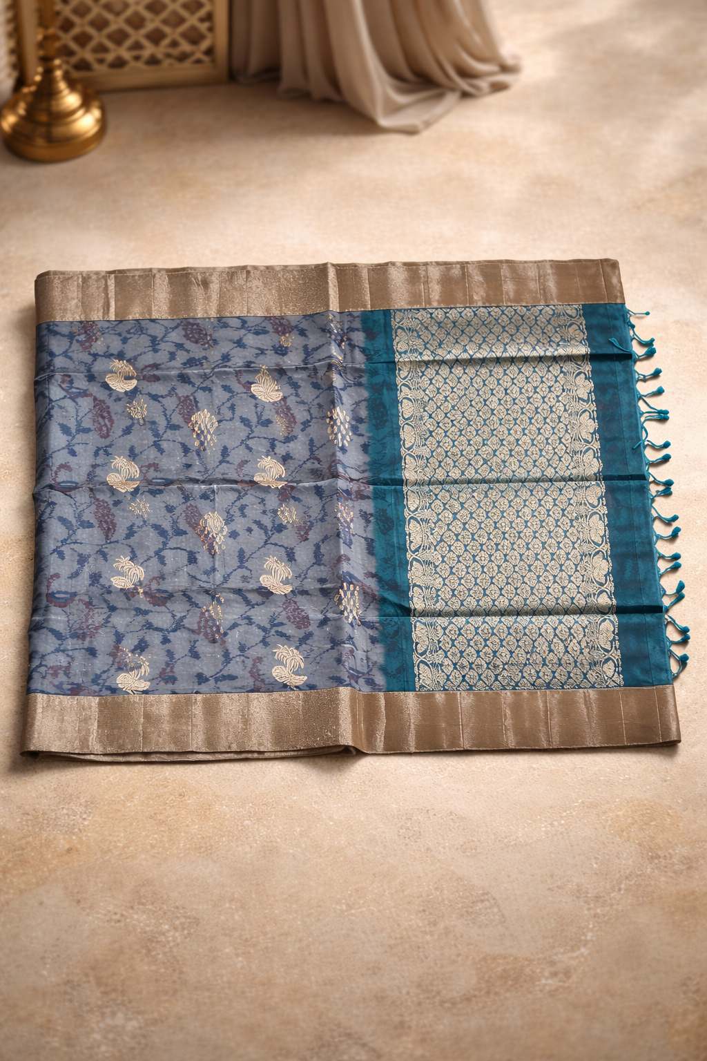 Pochampalli with ButtaPure Soft silk