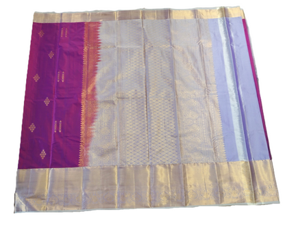 Pink Kanchipuram Semi Silk sarees