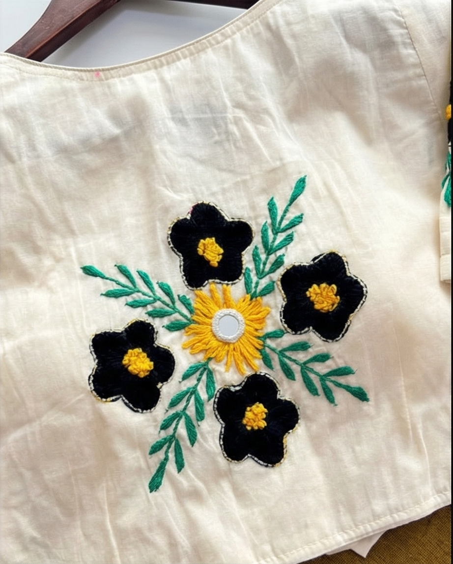 Cotton Saree + Stitched Blouse - SR-KP72