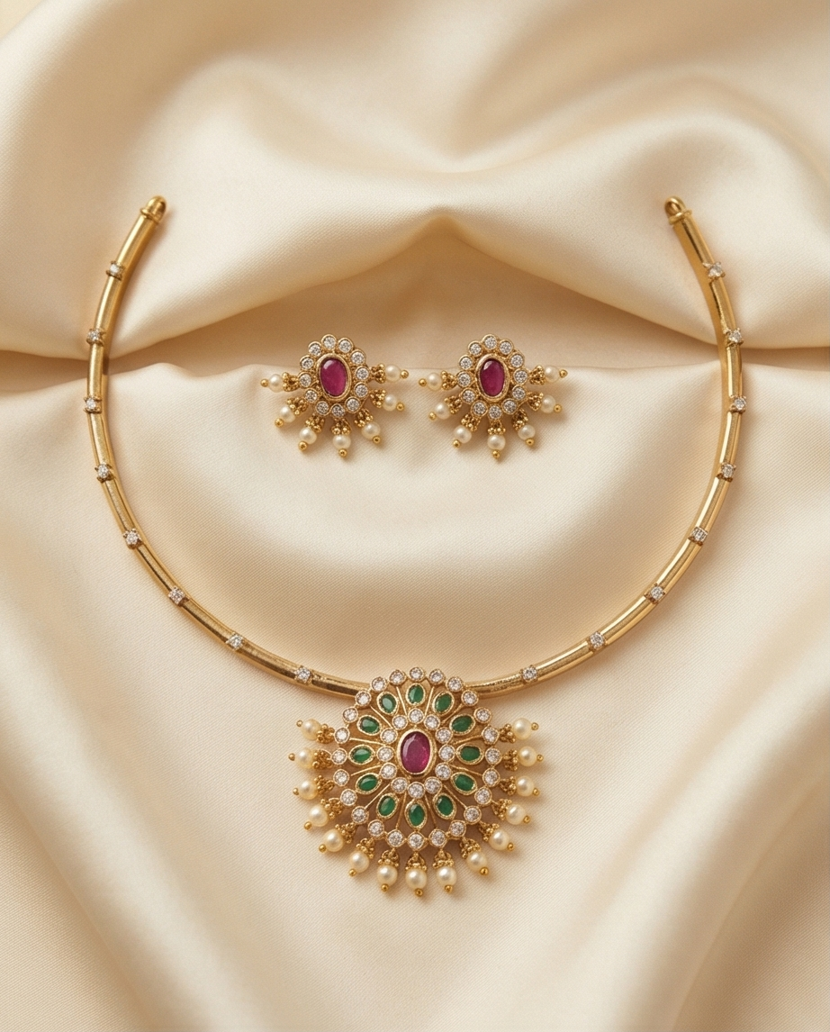 Necklace with earrings (NRW15)