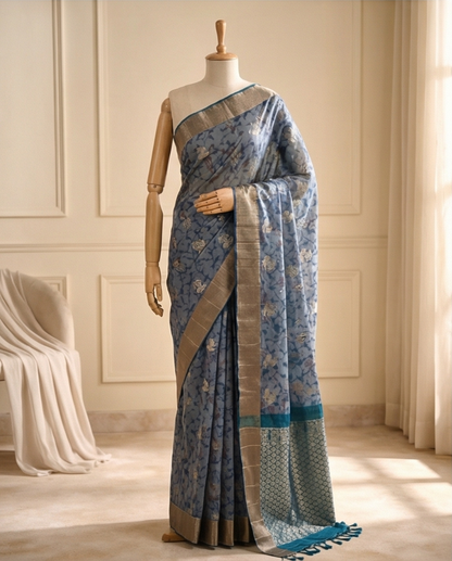Pochampalli with ButtaPure Soft silk