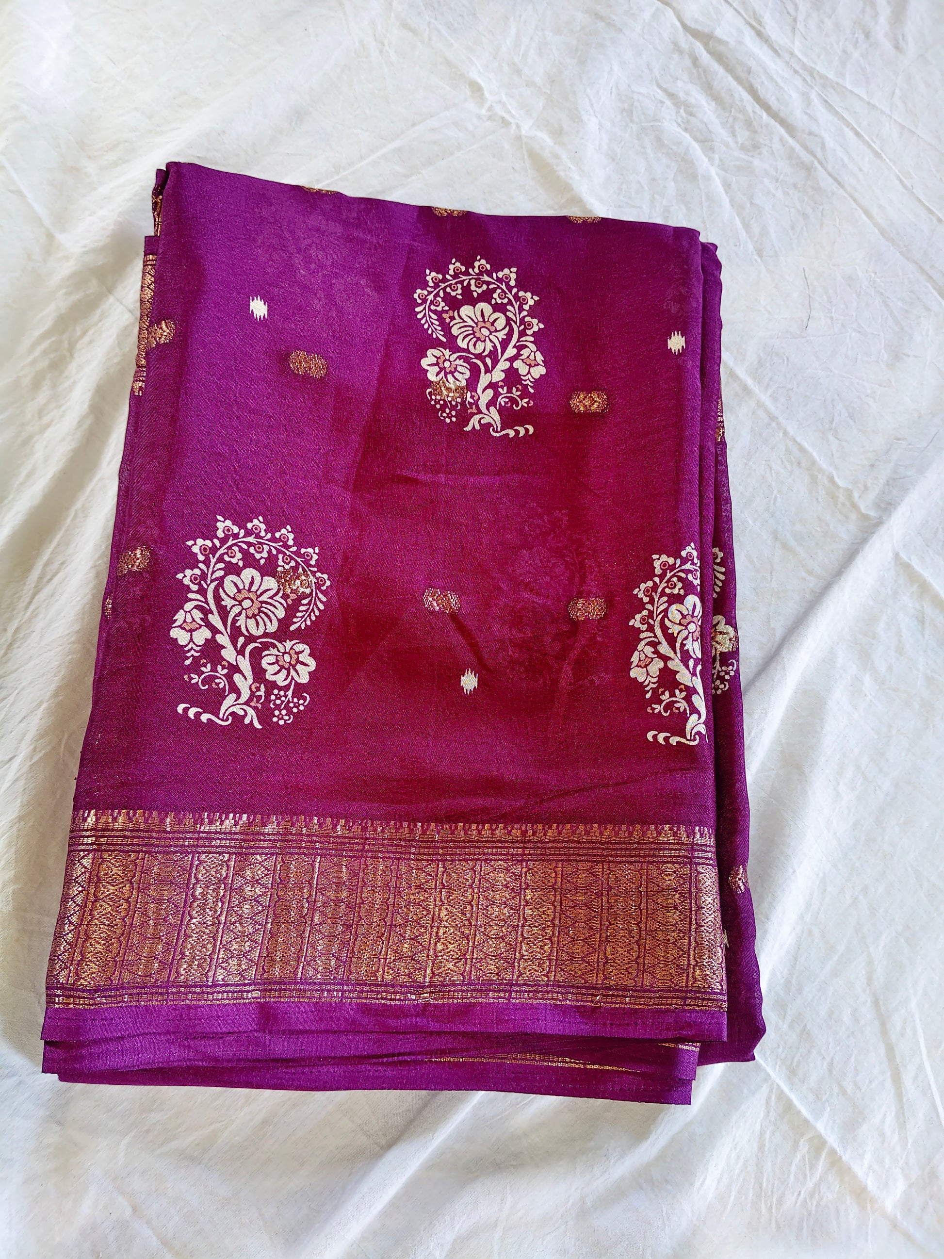 Wine Beauty Synthetic Saree (SR-SP17)