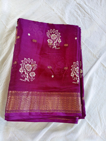 Wine Beauty Synthetic Saree (SR-SP17)