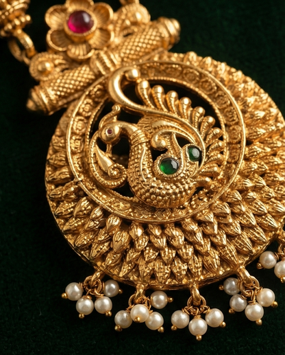 Double side pendant Haram with 2set earrings (NRW40)