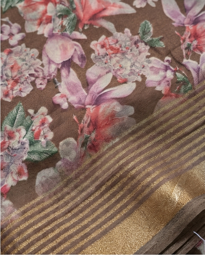 Grey Poonam Saree (SR-SP2)