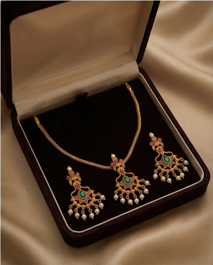 Simple beautiful Necklace with Earrings (NRW14)