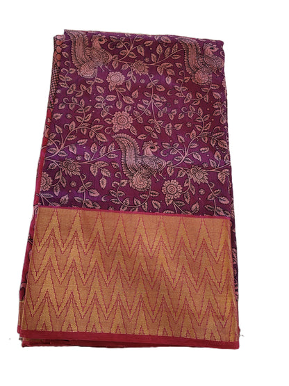 Purple with Pink Patola Big Border Saree (SR-SP18)