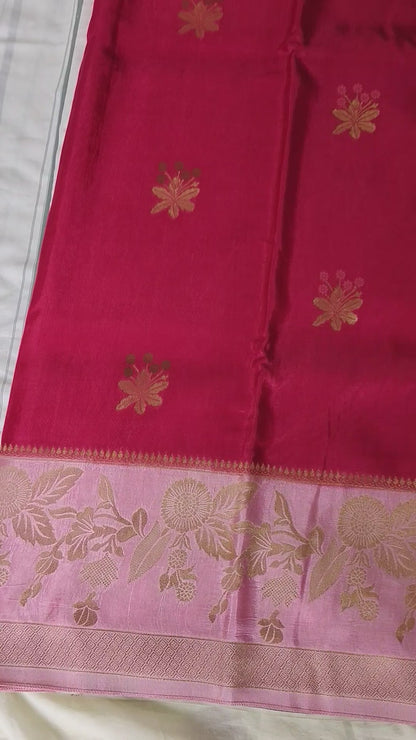 Premium Viscose-Pink with baby pink(SR-MSP43)